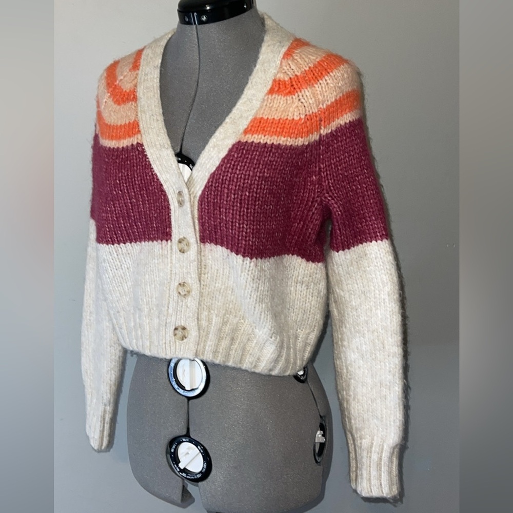 Sz XS Women’s Oversized Slouchy American Eagle Crop Knit Sweater